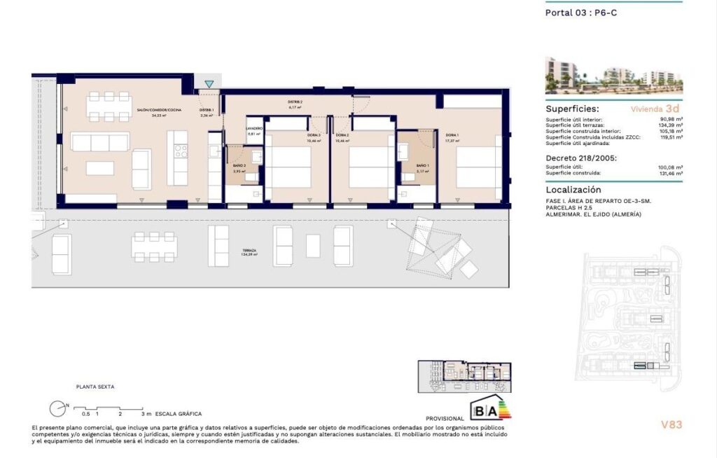 IS718C – Apartment – Almerimar – 1ª LINEA DE PLAYA